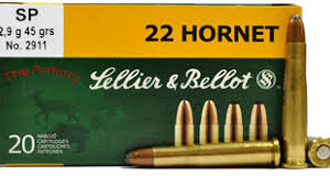 Sellier and Bellot .22 Hornet 45grain