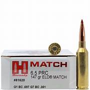 Hornady 6.5 PRC 147GR ELD Match